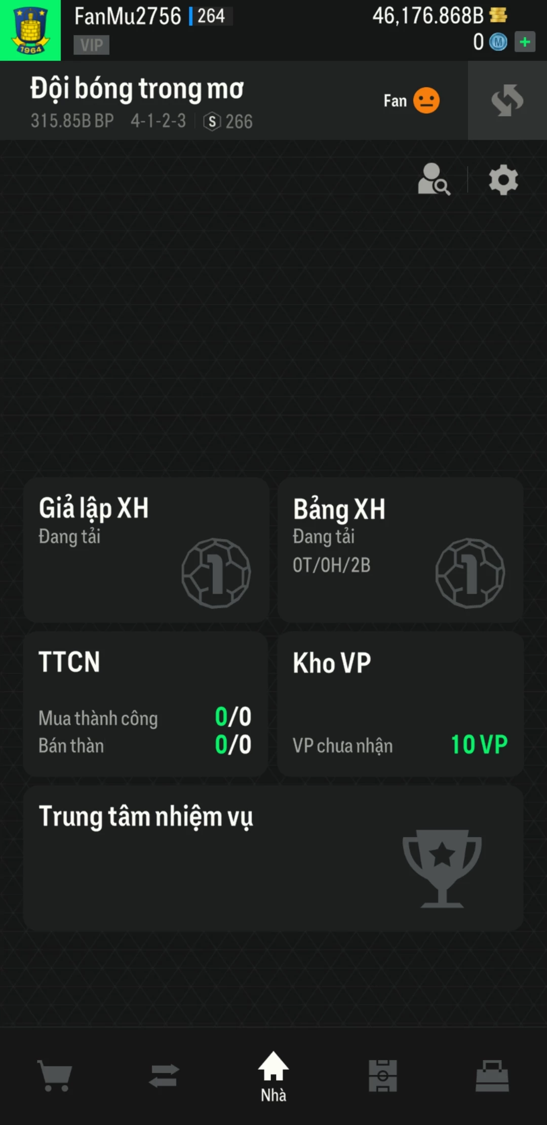 Ảnh ACC mở thẻ (LOẠI SVIP PROMAX) bao gồm có thẻ +12, thẻ Prime (có QH, CP, XS) và 1500+ đến 2000+ thẻ cầu thủ từ Siêu sao đến Miền núi các loại khác. Có sẵn BP trắng trong acc từ 40.000 tỷ BP đến 46.000 tỷ BP kèm theo nhiều ngày SVIP
